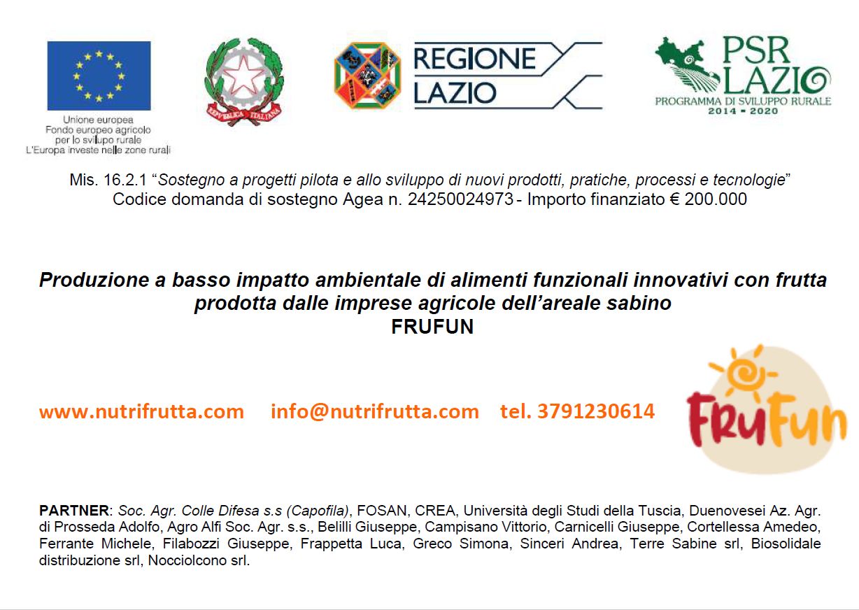 Inizio del progetto FRUFUN