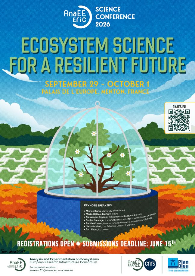 AnaEE Science Conference 2026: scienze degli ecosistemi per un futuro resiliente