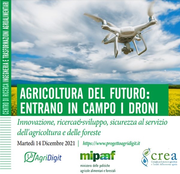 Webinar “Agricoltura del futuro: entrano in campo i droni” su YouTube
