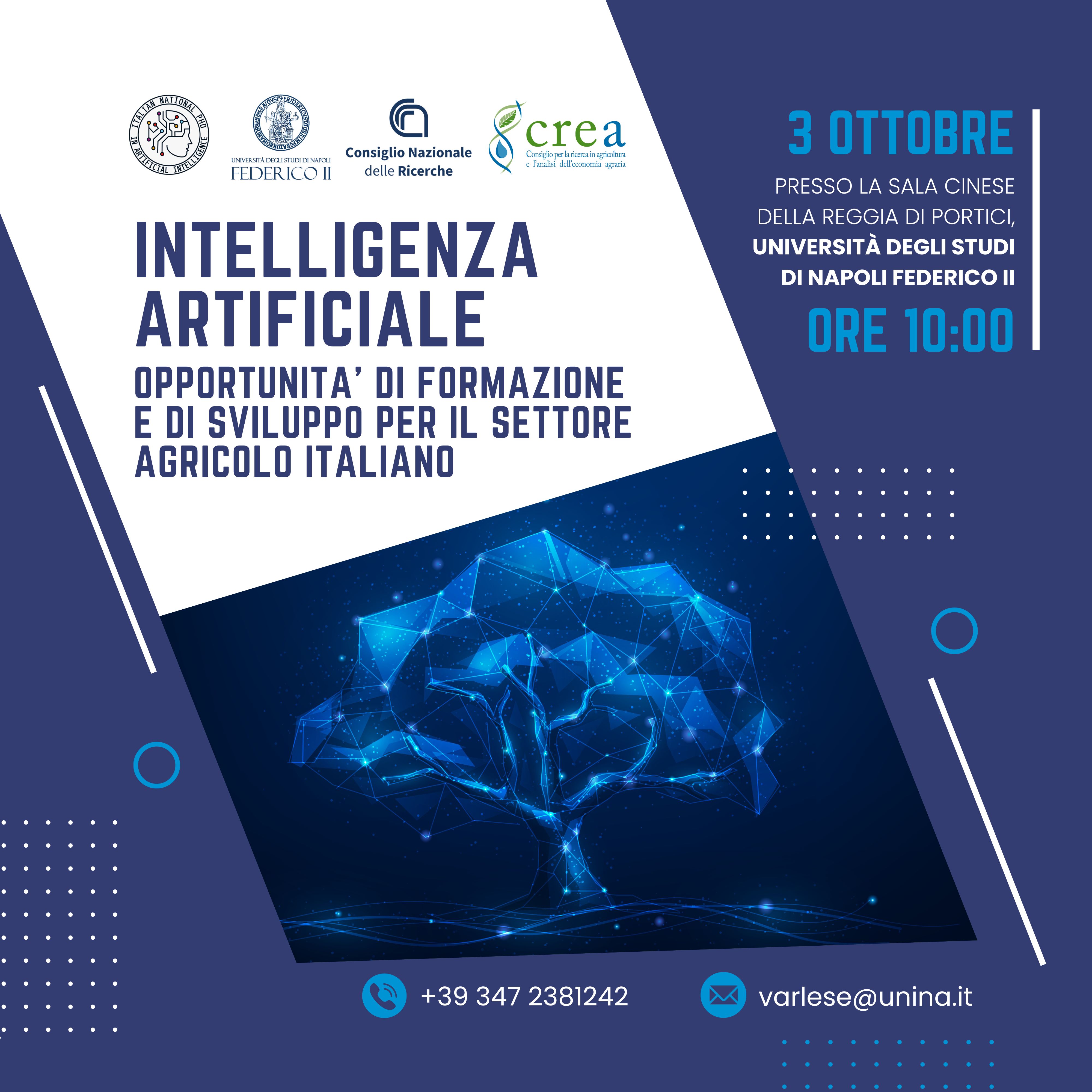 Intelligenza Artificiale: opportunità di formazione e di sviluppo per il settore agricolo italiano
