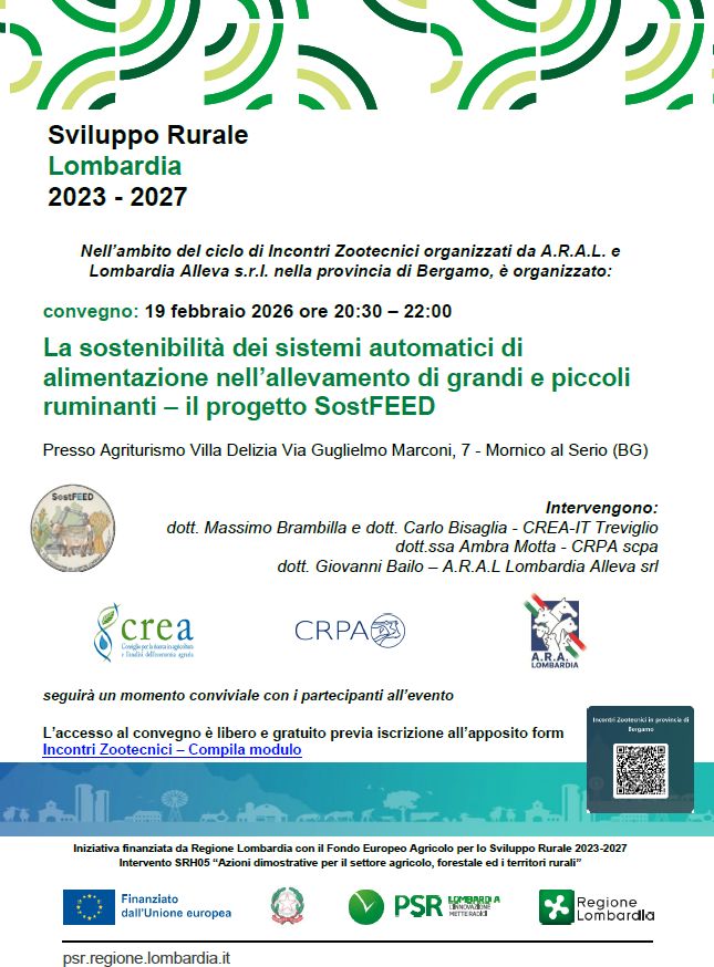 La sostenibilità dei sistemi automatici di alimentazione nei ruminanti: il contributo del progetto SostFEED