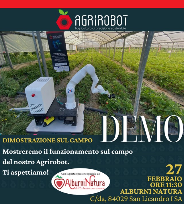 Agrirobot, il robot per la raccolta della frutta, in campo