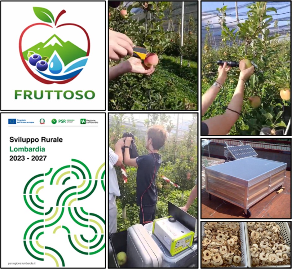Save the date - Doppio appuntamento con il progetto FRUTTOSO: 2° GIORNATA DIMOSTRATIVA: “Le analisi non distruttive per la qualità dei frutti” ed ESERCITAZIONE PRATICA: “Produzione di rondelle di mela disidratate con essiccatore solare”