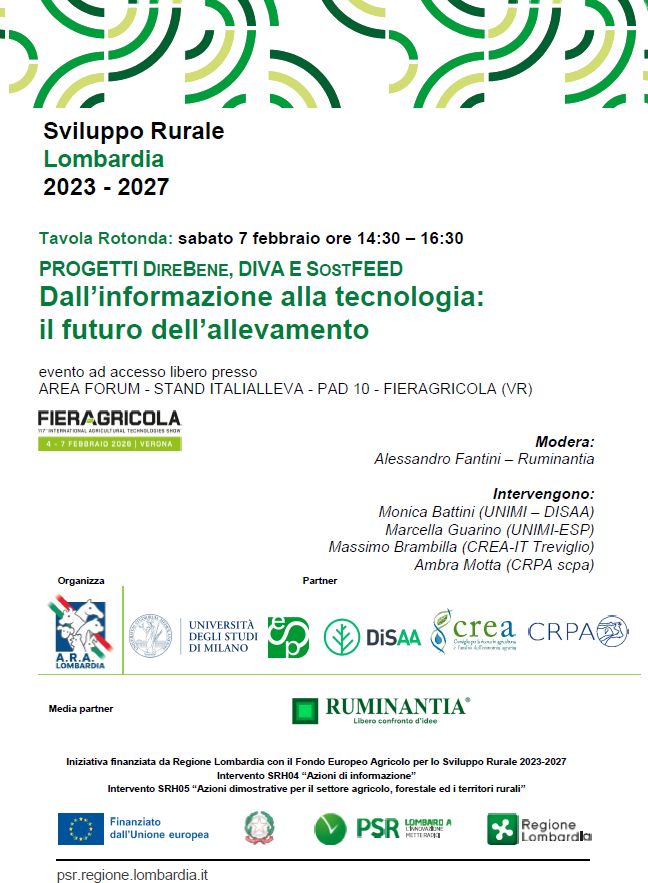 Tavola rotonda a Fieragricola Verona 2026: dall&rsquo;informazione alla tecnologia per il futuro dell&rsquo;allevamento