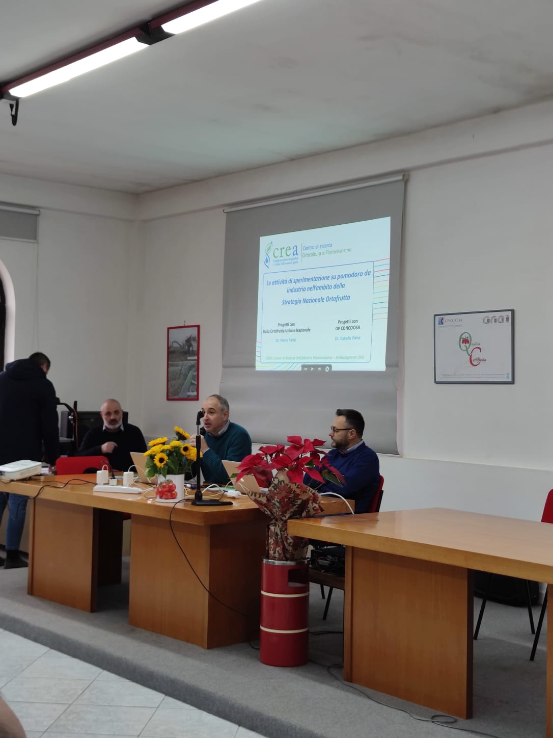 Ricercatori del CREA-Orticoltura e Florovivaismo ospiti del tavolo tecnico OP-ANICAV su Pomodoro da Industria