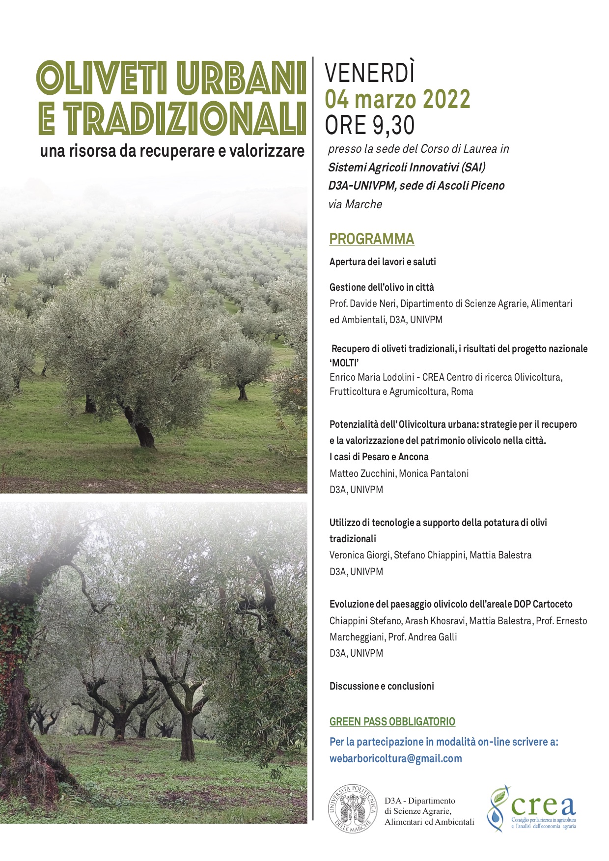 Il Crea partecipa al seminario 