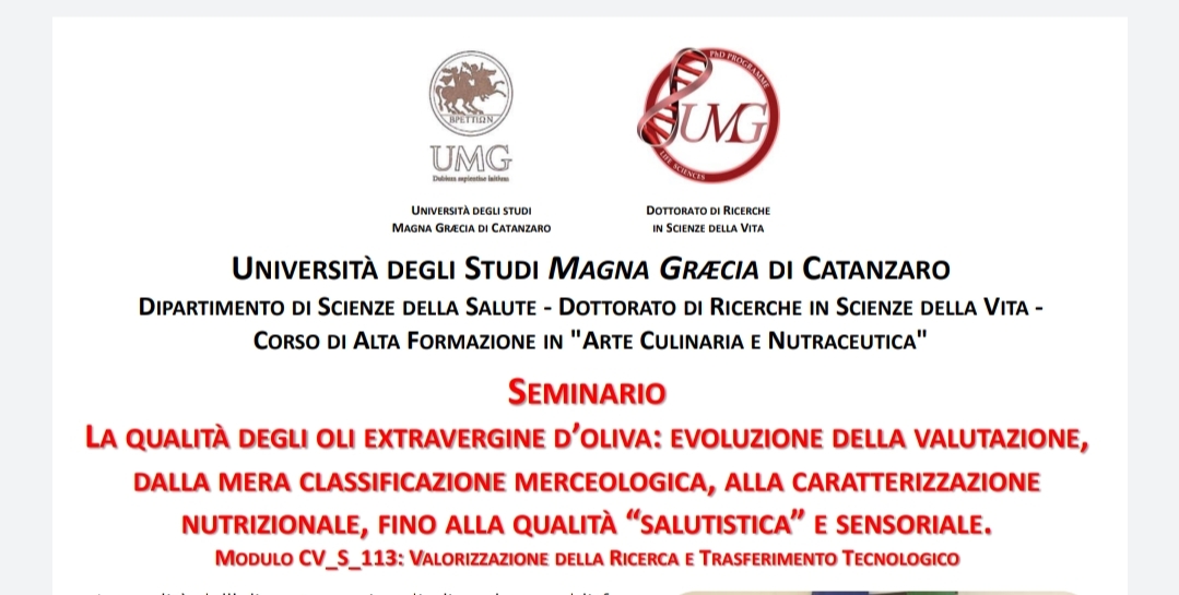 La qualità degli oli extravergine d’oliva: evoluzione della valutazione, dalla mera classificazione merceologica, alla caratterizzazione nutrizionale, fino alla qualità “ salutistica e sensoriale”