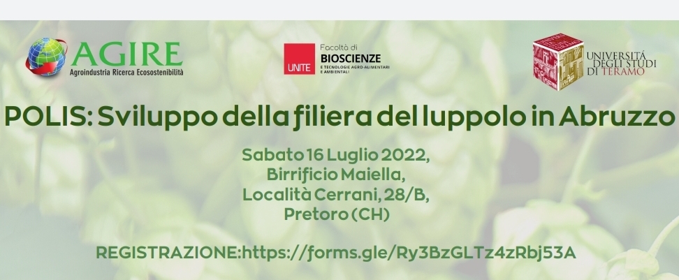 Il CREA partecipa all'evento Polis: Sviluppo della filiera del luppolo in Abruzzo