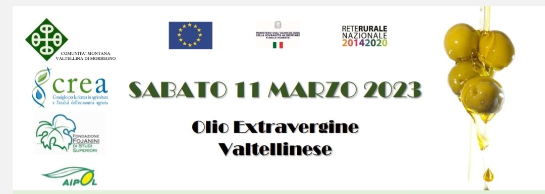 Anche il CREA partecipa all’evento dedicato all’Olio extra vergine valtellinese