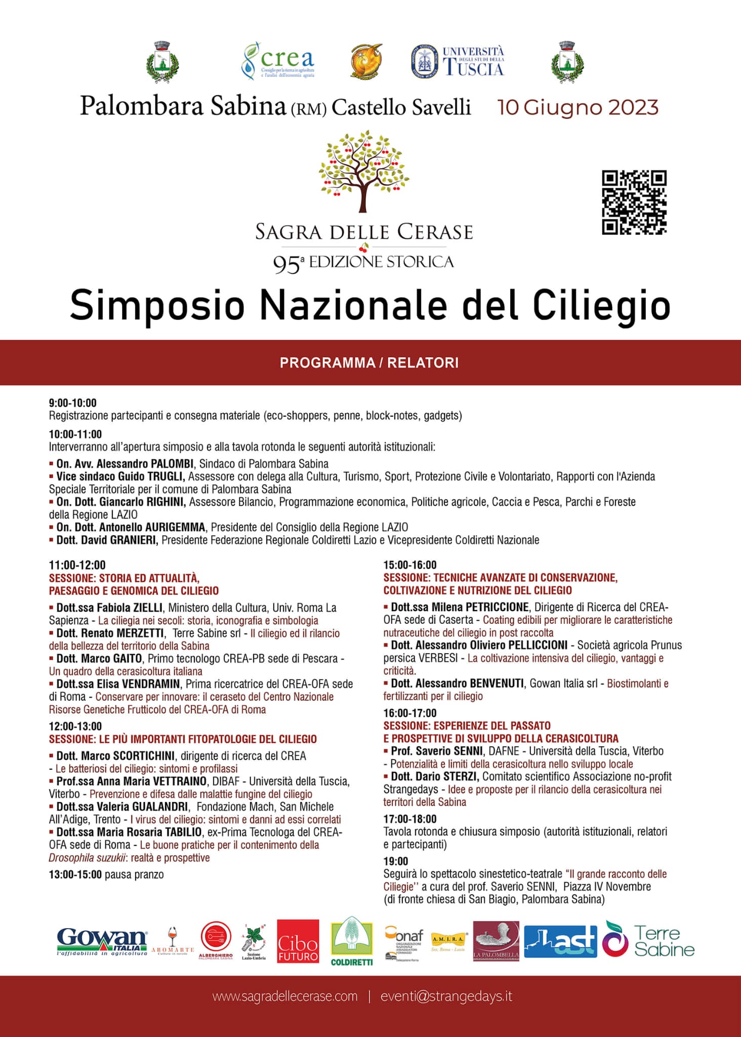 Il CREA partecipa al primo Simposio Nazionale sul Ciliegio