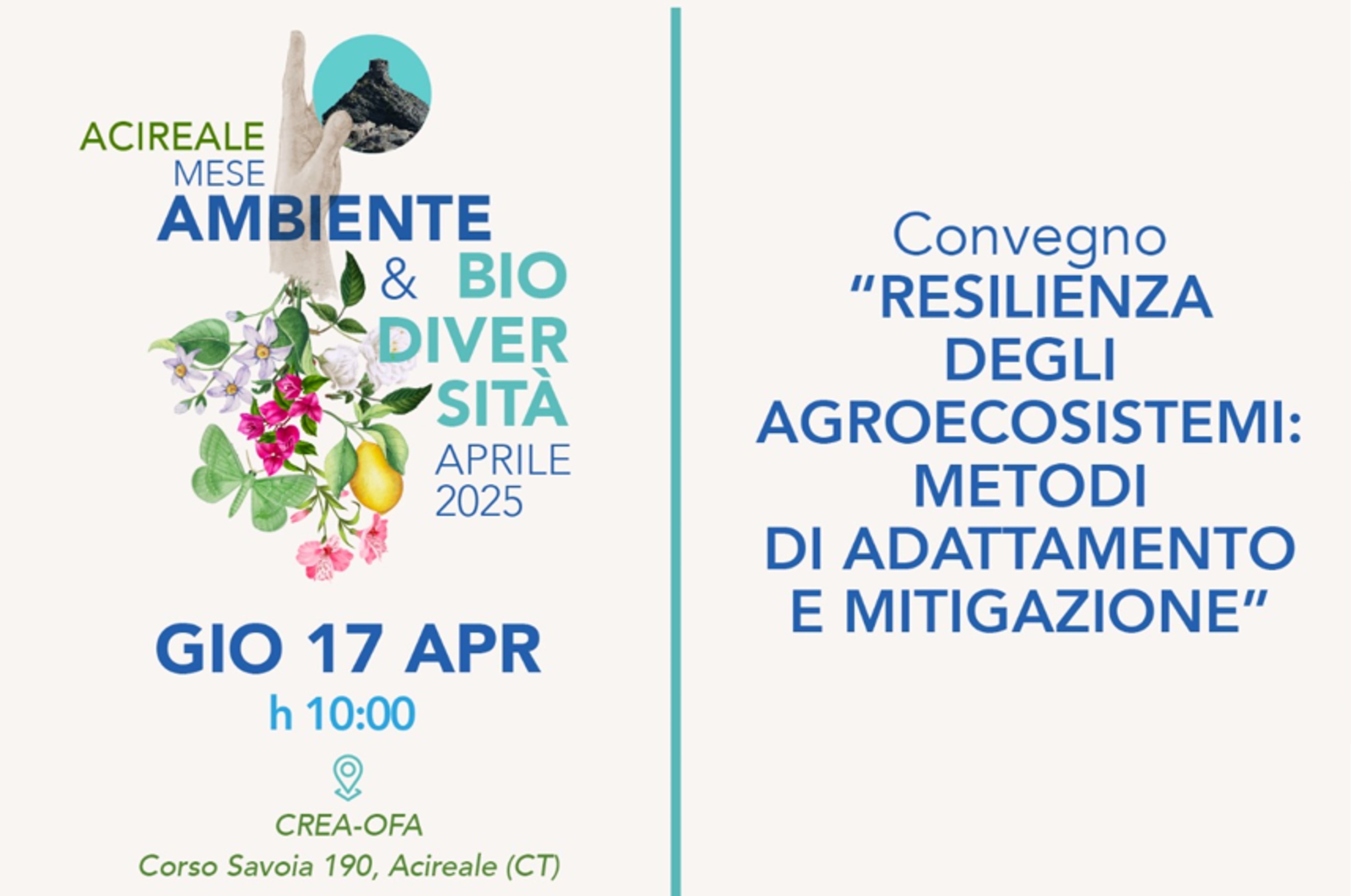 Agroecologia e cambiamenti climatici: ad Acireale il convegno sulla resilienza degli agroecosistemi