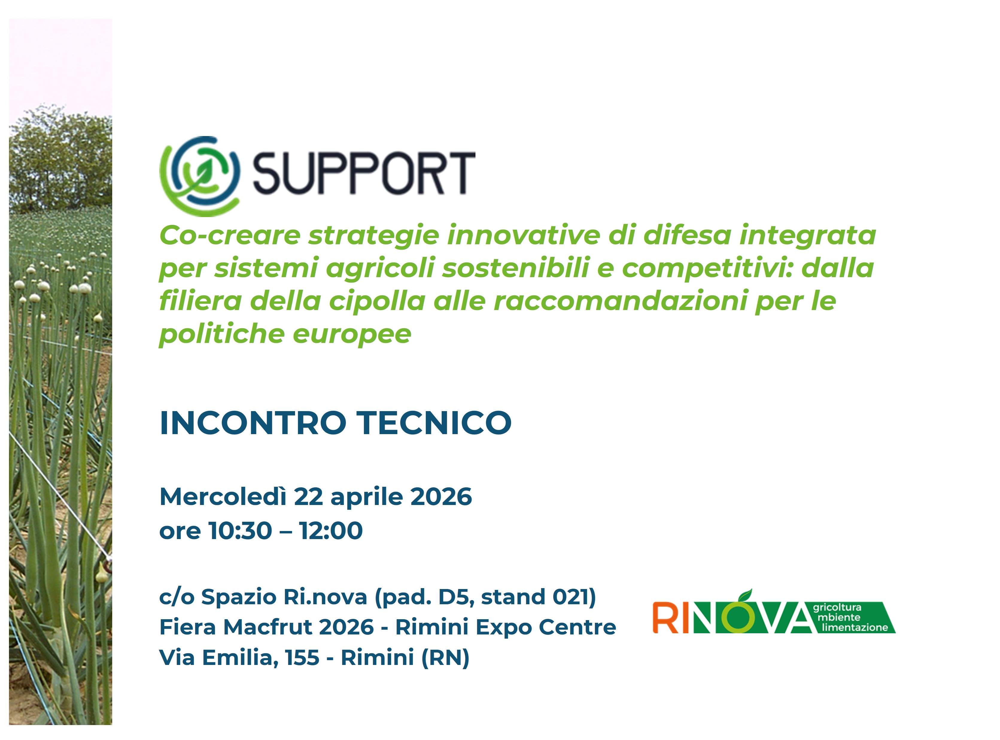 Integrated pest management and agricultural innovation: spotlight on the SUPPORT project at MACFRUT 2026