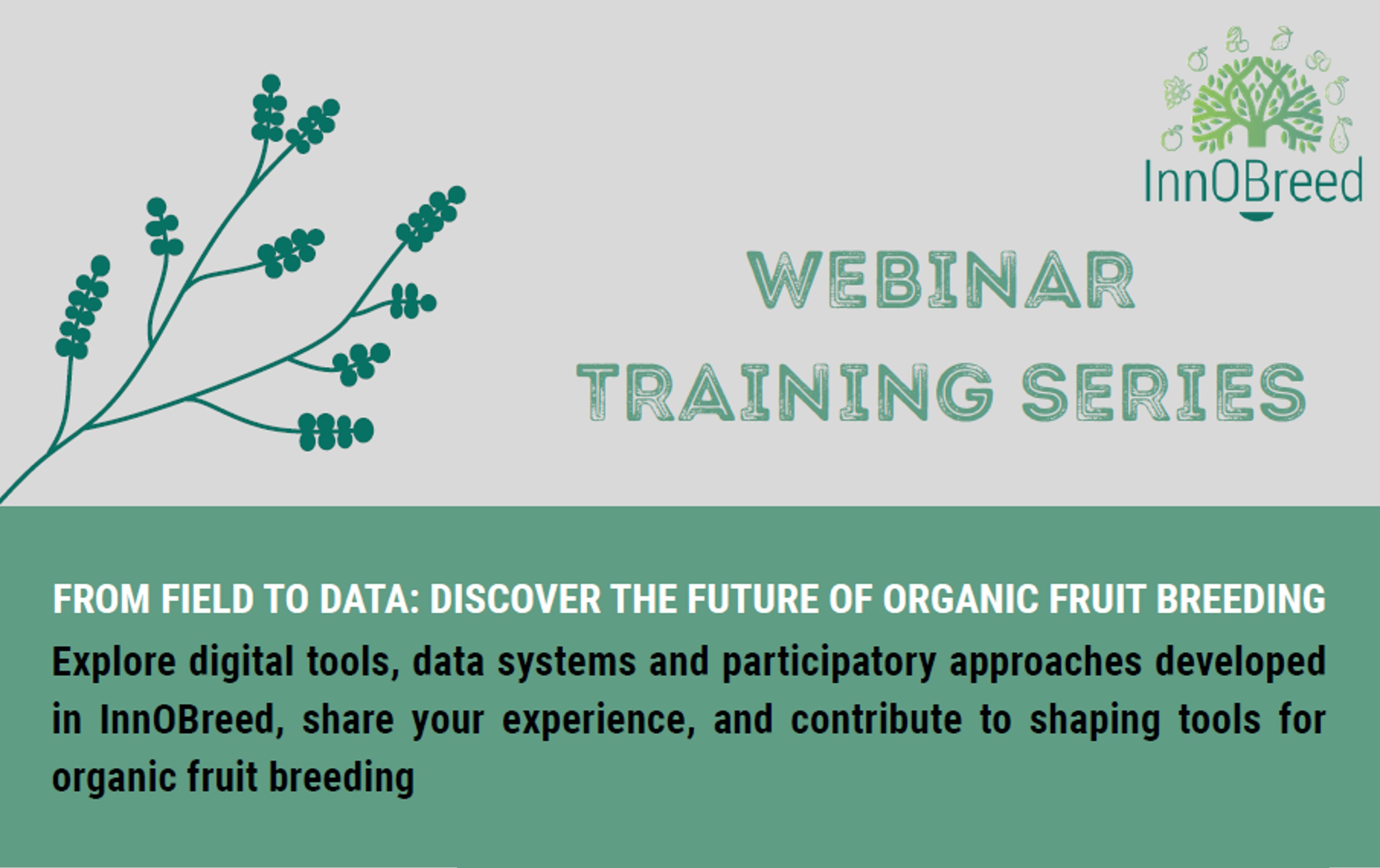FROM FIELD TO DATA – DISCOVER INNOVATIVE DIGITAL AND SOCIAL INNOVATION TOOLS FOR ORGANIC FRUIT BREEDING