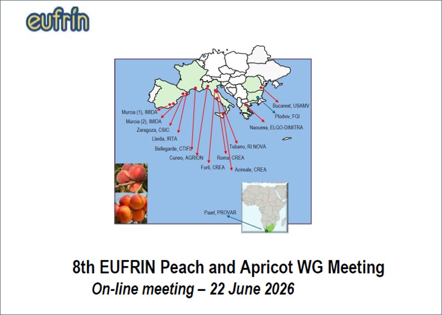 8th EUFRIN Peach and Apricot WG Meeting