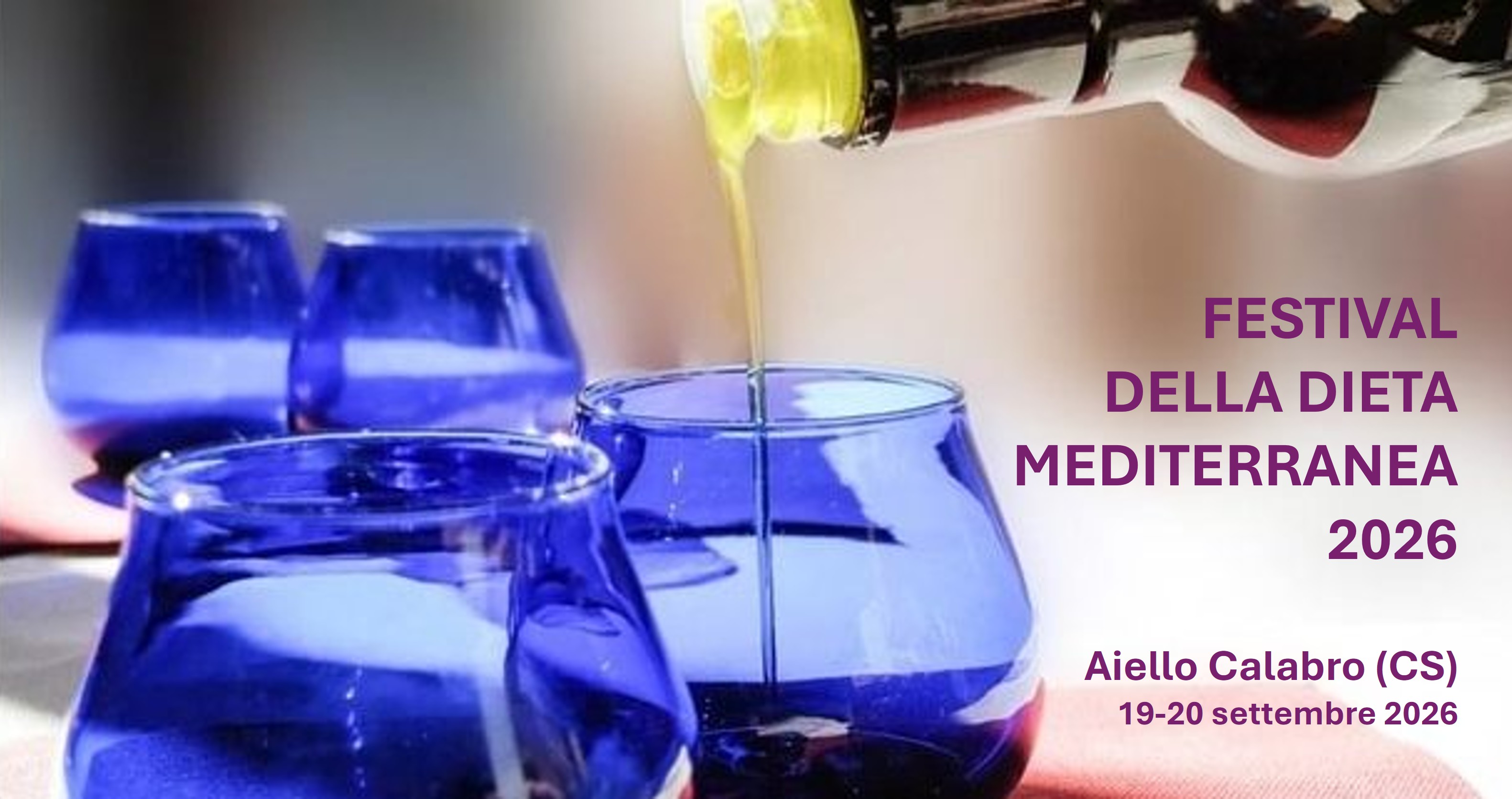 Il CREA partecipa al Festival della Dieta Mediterranea 2026 con una Masterclass dei sensi e degustazioni guidate di olio extravergine di oliva